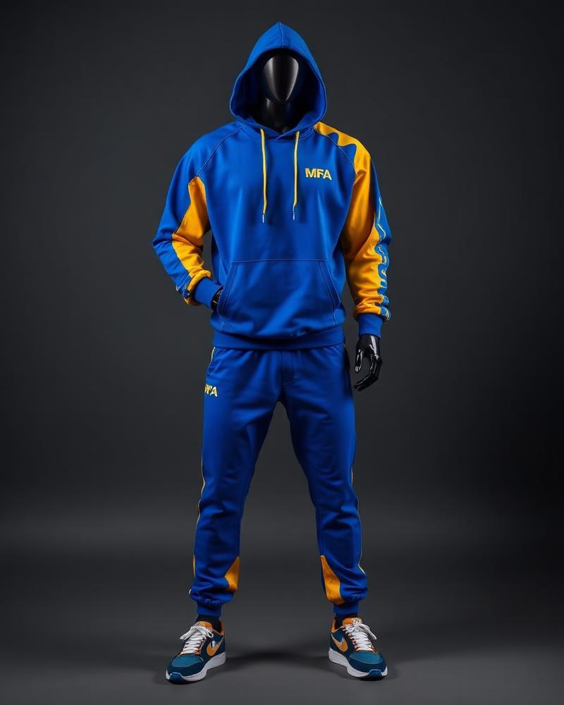 MMA Corner Suit — Royal Blue — premium custom sportswear by Nawab Industry