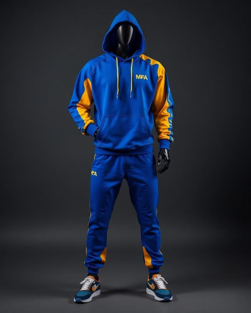 MMA Corner Suit — Royal Blue — premium custom sportswear by Nawab Industry