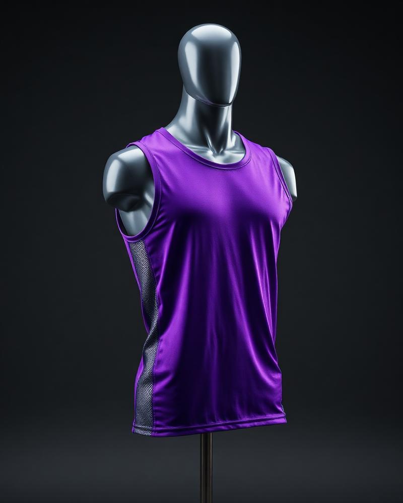 MMA Fight Tank — Purple — premium custom sportswear by Nawab Industry