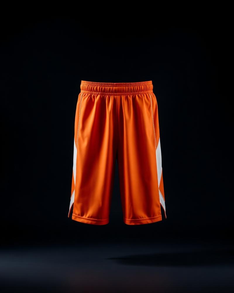 Basketball Shorts — Orange — premium custom sportswear by Nawab Industry