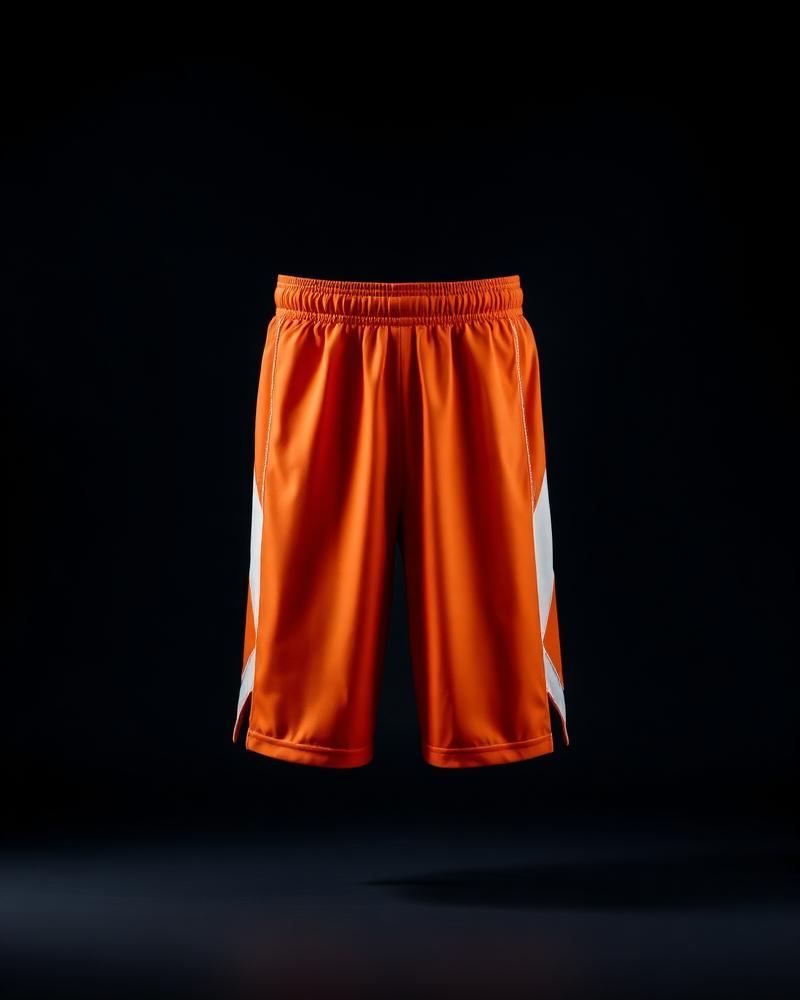 Basketball Shorts — Orange — premium custom sportswear by Nawab Industry