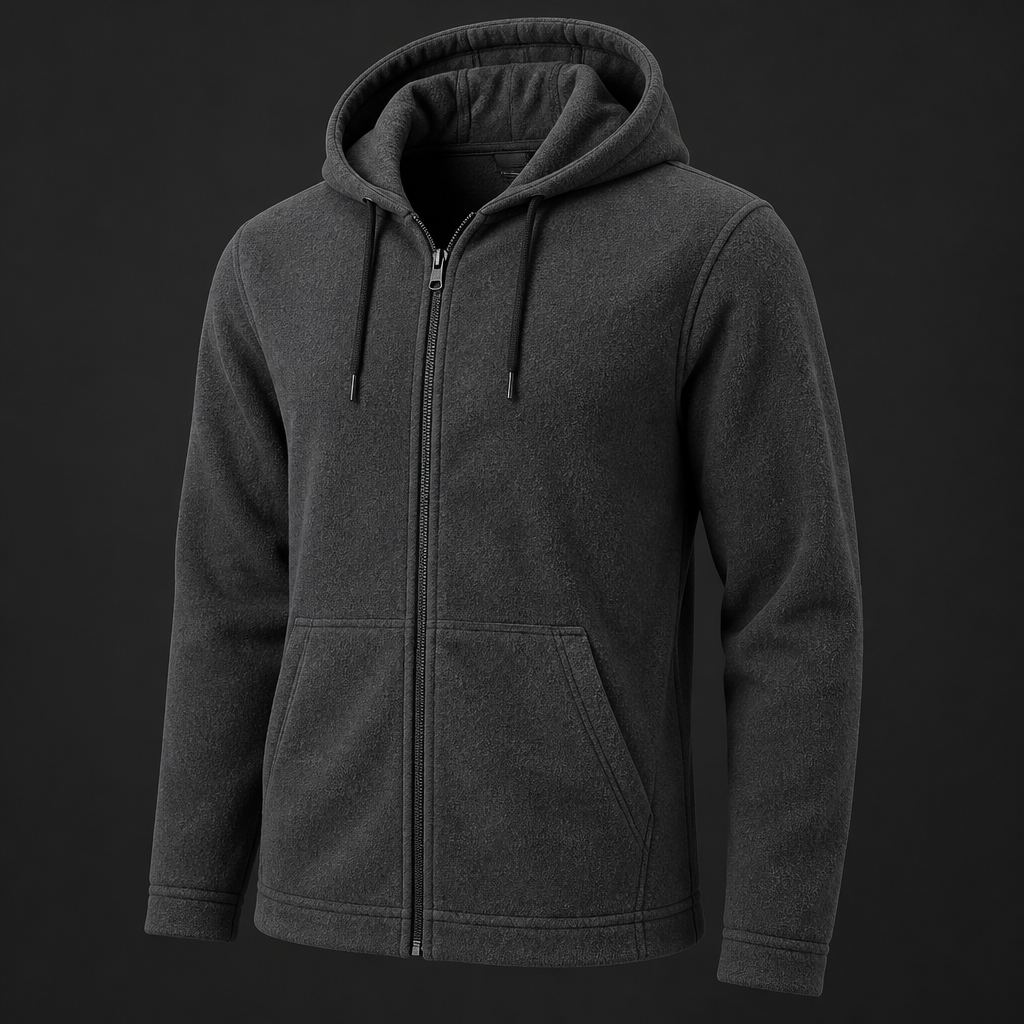 Fleece Full-Zip Hoodie — manufactured by Nawab Industry