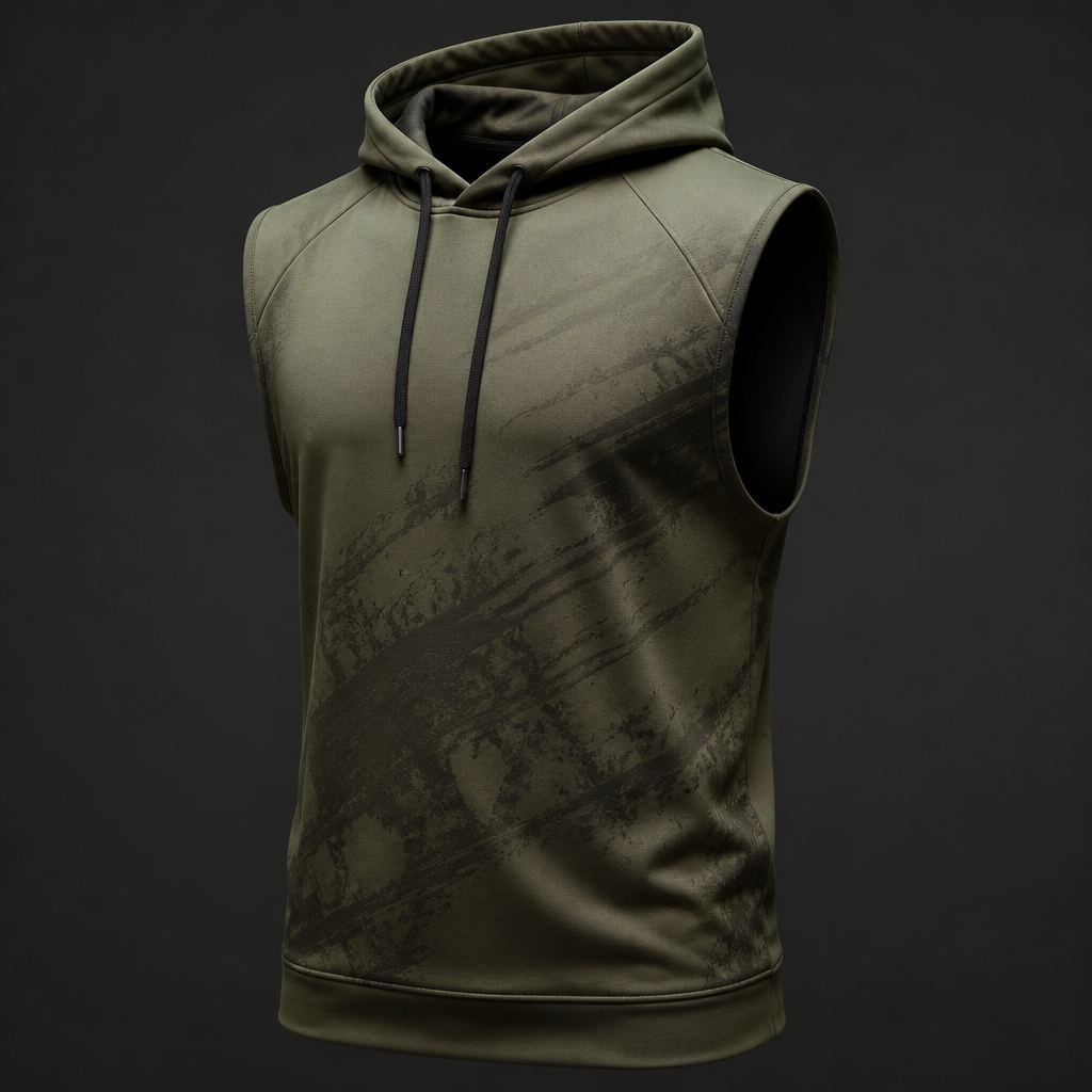 Sleeveless Hoodie — manufactured by Nawab Industry